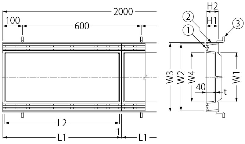 GHM-14 | カラー舗装用みぞ蓋 | カネソウ株式会社 建設用金属製品の