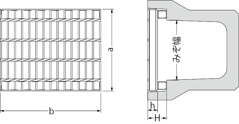 カネソウ スチール製グレーチング プレーンタイプ かさあげ型 側溝用 クッション付 HSY-P-5975A 物置、車庫