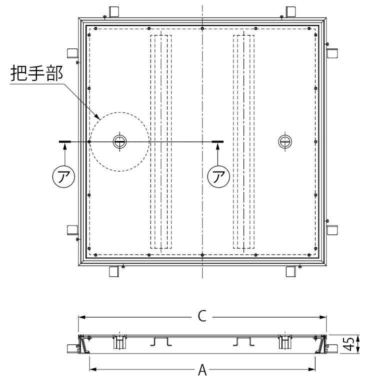 MATI-P| フロアーハッチ | カネソウ株式会社 建設用金属製品の総合メーカー