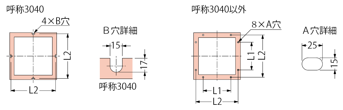 簡易密閉型　インターロッキング用　カラー舗装用鉄蓋鋳鉄目地　適用荷重T-6　呼称3040　カネソウ　MRHP-6-3040-