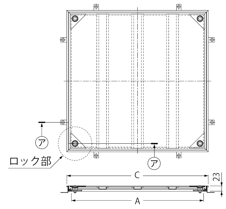 MSXL-P | フロアーハッチ | カネソウ株式会社 建設用金属製品の総合