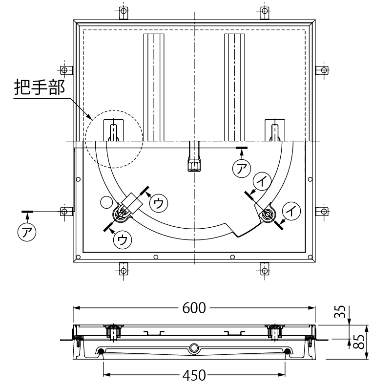 MSXW-M | フロアーハッチ | カネソウ株式会社 建設用金属製品の総合