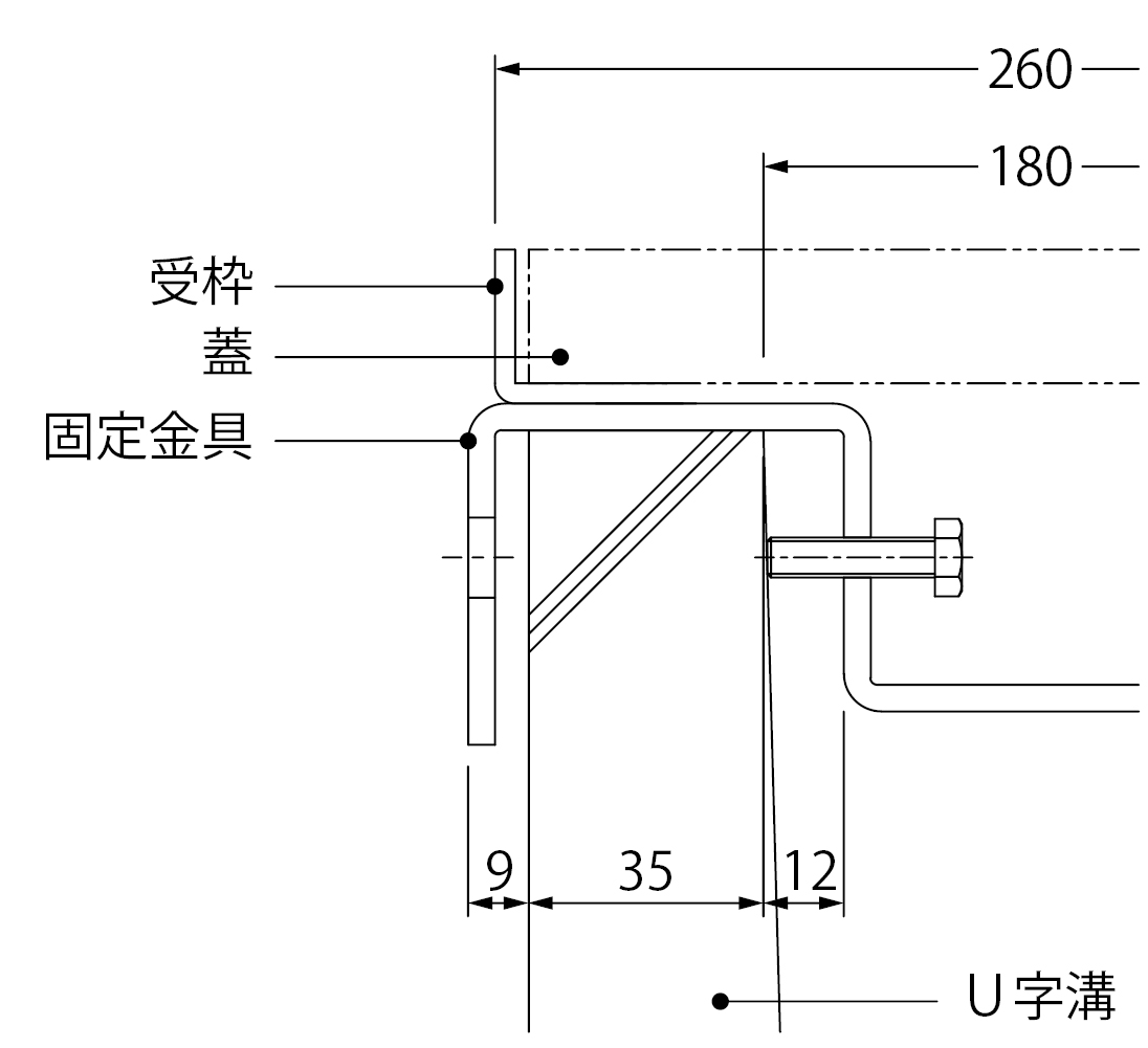 カネソウ SUSグレーチング ボルト固定式細目プレーンタイプ歩道用(すきま6mm) (SYRL-H-15 -200×1000-P=14-RL本体のみ)寸法：200×998×15 物置、車庫